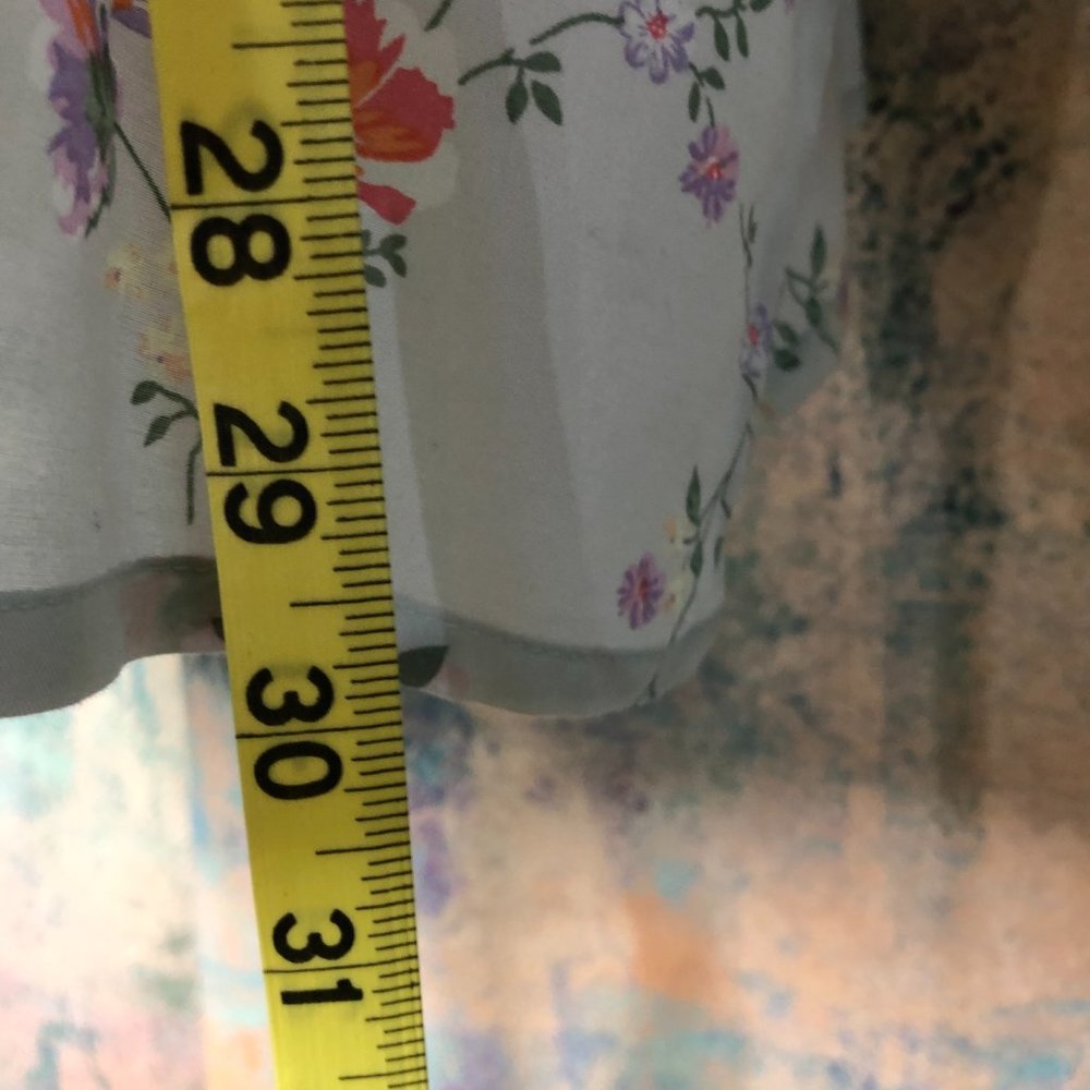 📌 Floral Spring / Summer Plus Size Pull On 3/4 Sleeves Blouse - Picture 7 of 13